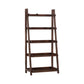 Scandinavian Ladder Bookshelf Vertical Open Ash Bookcase for Living Room 31.5"L x 15"W x 64.2"H Walnut Bookcases Clearhalo 'Bookcases' 'furn' 'furn_bookcases' 'Furniture' 'furniture_bookcases' 'Office Furniture' 4878736