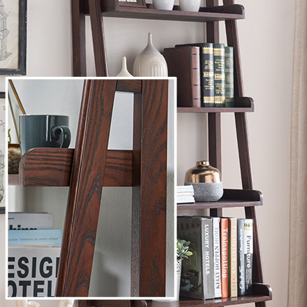 Scandinavian Ladder Bookshelf Vertical Open Ash Bookcase for Living Room Clearhalo 'Bookcases' 'furn' 'furn_bookcases' 'Furniture' 'furniture_bookcases' 'Office Furniture' 4878737
