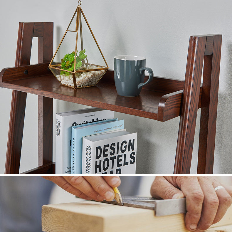 Scandinavian Ladder Bookshelf Vertical Open Ash Bookcase for Living Room Clearhalo 'Bookcases' 'furn' 'furn_bookcases' 'Furniture' 'furniture_bookcases' 'Office Furniture' 4878739