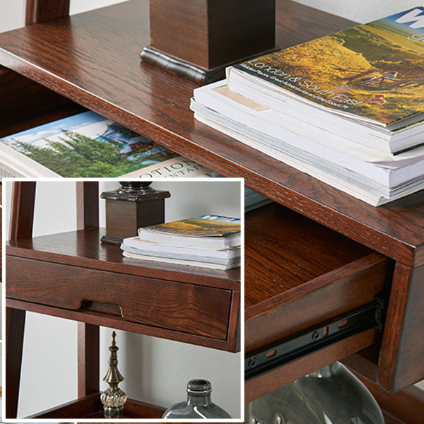 Scandinavian Ladder Bookshelf Vertical Open Ash Bookcase for Living Room Clearhalo 'Bookcases' 'furn' 'furn_bookcases' 'Furniture' 'furniture_bookcases' 'Office Furniture' 4878741