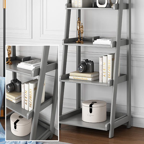 Scandinavian Ladder Bookshelf Vertical Open Ash Bookcase for Living Room Clearhalo 'Bookcases' 'furn' 'furn_bookcases' 'Furniture' 'furniture_bookcases' 'Office Furniture' 4878742