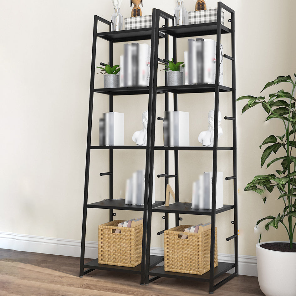 55.51"H Bookshelf Scandinavian Style Open Back Bookcase for Home Office Clearhalo 'Bookcases' 'furn' 'furn_bookcases' 'Furniture' 'furniture_bookcases' 'Office Furniture' 4878766