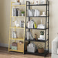 55.51"H Bookshelf Scandinavian Style Open Back Bookcase for Home Office Clearhalo 'Bookcases' 'furn' 'furn_bookcases' 'Furniture' 'furniture_bookcases' 'Office Furniture' 4878768