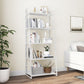 55.51"H Bookshelf Scandinavian Style Open Back Bookcase for Home Office Clearhalo 'Bookcases' 'furn' 'furn_bookcases' 'Furniture' 'furniture_bookcases' 'Office Furniture' 4878771