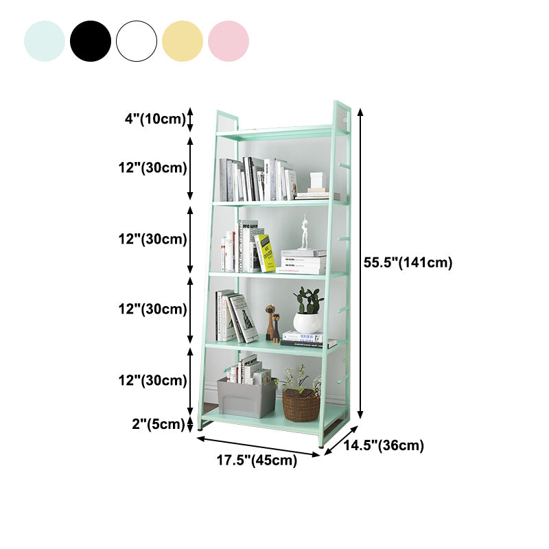 55.51"H Bookshelf Scandinavian Style Open Back Bookcase for Home Office Clearhalo 'Bookcases' 'furn' 'furn_bookcases' 'Furniture' 'furniture_bookcases' 'Office Furniture' 4878776