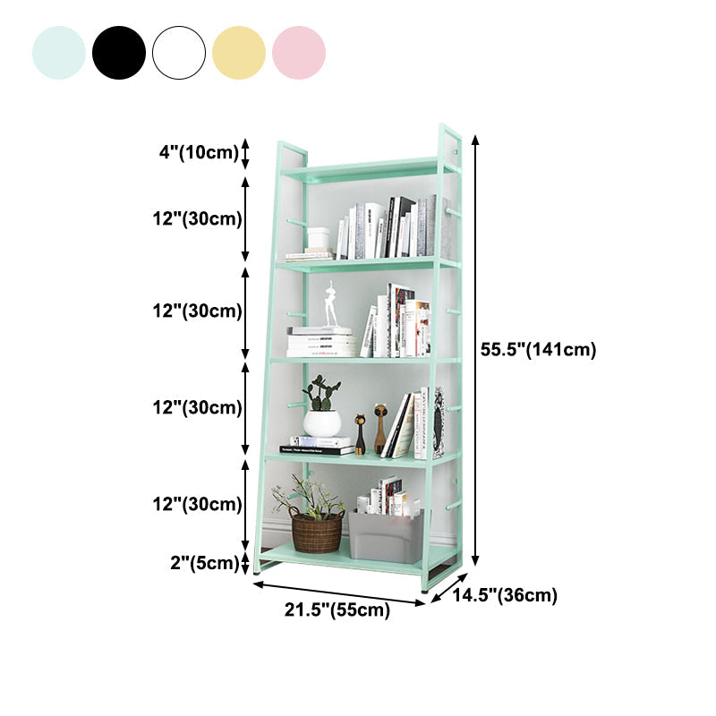 55.51"H Bookshelf Scandinavian Style Open Back Bookcase for Home Office Clearhalo 'Bookcases' 'furn' 'furn_bookcases' 'Furniture' 'furniture_bookcases' 'Office Furniture' 4878777