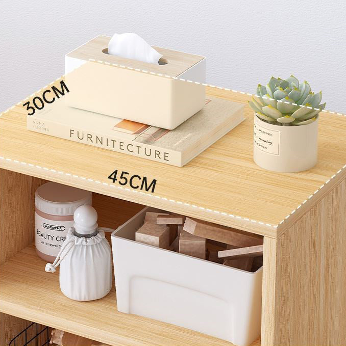 Scandinavian Bookcase Manufactured Wood Standard Bookshelf with Caster Wheels Clearhalo 'Bookcases' 'furn' 'furn_bookcases' 'Furniture' 'furniture_bookcases' 'Office Furniture' 4878788