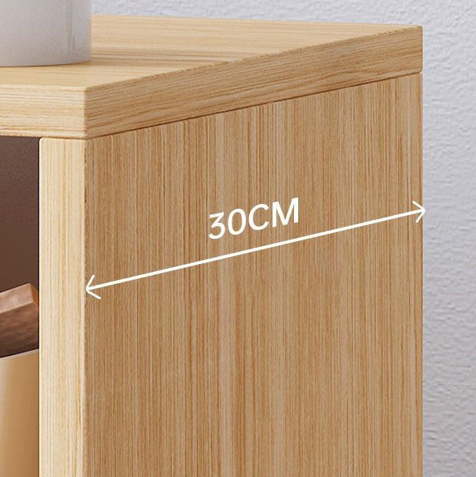 Scandinavian Bookcase Manufactured Wood Standard Bookshelf with Caster Wheels Clearhalo 'Bookcases' 'furn' 'furn_bookcases' 'Furniture' 'furniture_bookcases' 'Office Furniture' 4878793