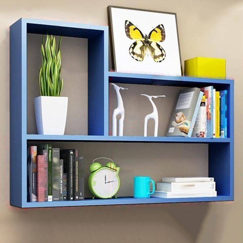 Wall Mounted Bookshelf Scandinavian Style Bookcase for Study Room and Office 31.5"L x 5.9"W x 23.6"H Blue Clearhalo 'Bookcases' 'furn' 'furn_bookcases' 'Furniture' 'furniture_bookcases' 'Office Furniture' 4878812