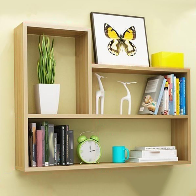 Wall Mounted Bookshelf Scandinavian Style Bookcase for Study Room and Office 31.5"L x 5.9"W x 23.6"H Natural Clearhalo 'Bookcases' 'furn' 'furn_bookcases' 'Furniture' 'furniture_bookcases' 'Office Furniture' 4878818