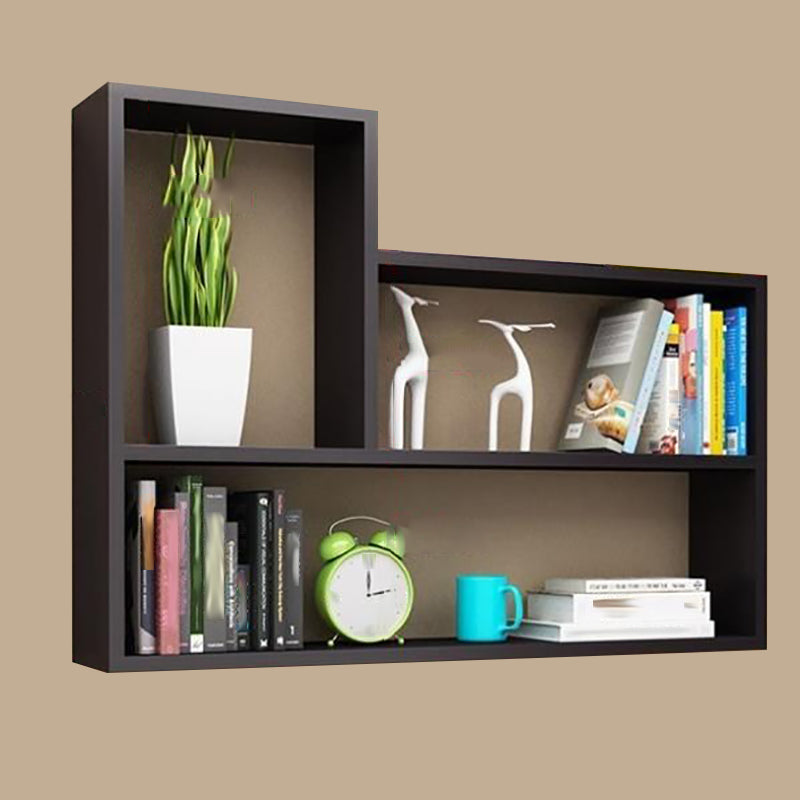 Wall Mounted Bookshelf Scandinavian Style Bookcase for Study Room and Office 31.5"L x 5.9"W x 23.6"H Black Clearhalo 'Bookcases' 'furn' 'furn_bookcases' 'Furniture' 'furniture_bookcases' 'Office Furniture' 4878821