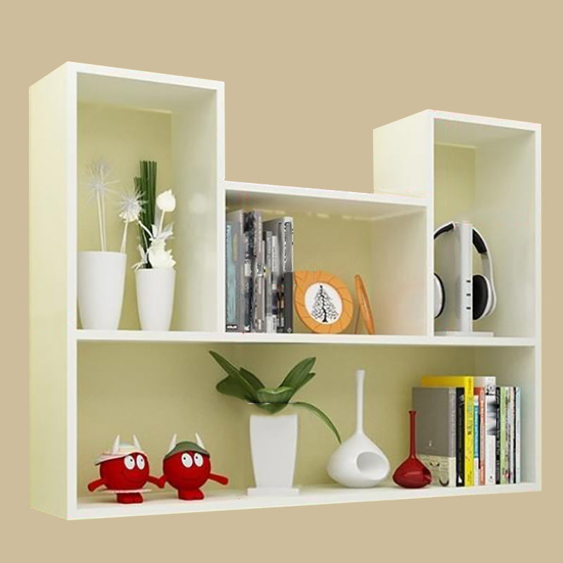Wall Mounted Bookshelf Scandinavian Style Bookcase for Study Room and Office 35.4"L x 7.9"W x 29.5"H White Clearhalo 'Bookcases' 'furn' 'furn_bookcases' 'Furniture' 'furniture_bookcases' 'Office Furniture' 4878832