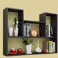 Wall Mounted Bookshelf Scandinavian Style Bookcase for Study Room and Office 35.4"L x 7.9"W x 29.5"H Black Clearhalo 'Bookcases' 'furn' 'furn_bookcases' 'Furniture' 'furniture_bookcases' 'Office Furniture' 4878837