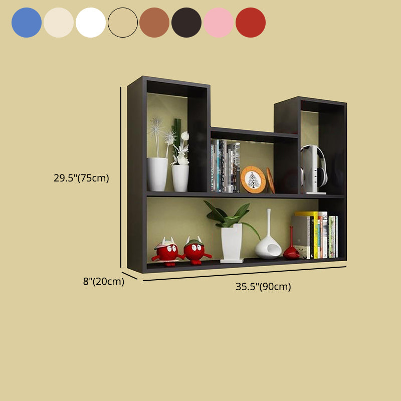 Wall Mounted Bookshelf Scandinavian Style Bookcase for Study Room and Office Clearhalo 'Bookcases' 'furn' 'furn_bookcases' 'Furniture' 'furniture_bookcases' 'Office Furniture' 4878841