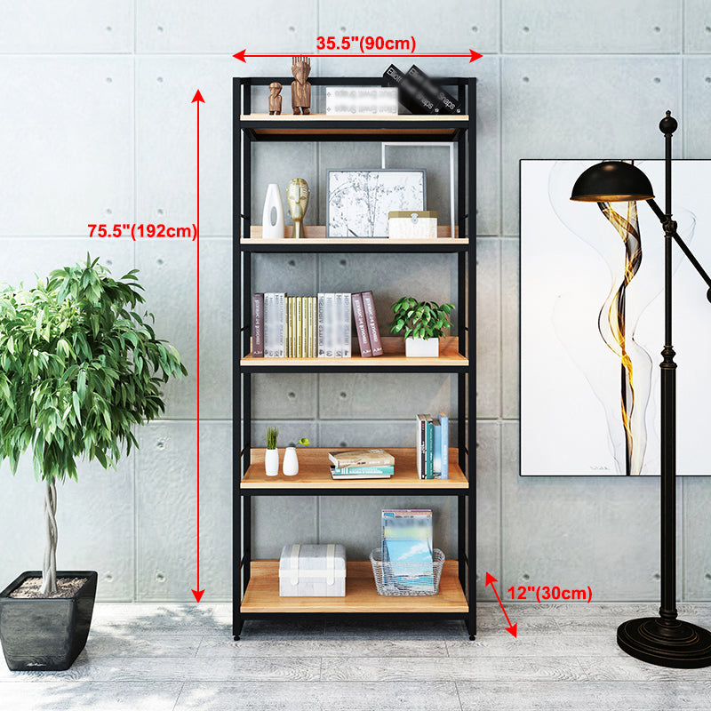 11.81"W Bookcase Industrial Style Open Back Bookshelf for Study Room Home Office Clearhalo 'Bookcases' 'furn' 'furn_bookcases' 'Furniture' 'furniture_bookcases' 'Office Furniture' 4878853
