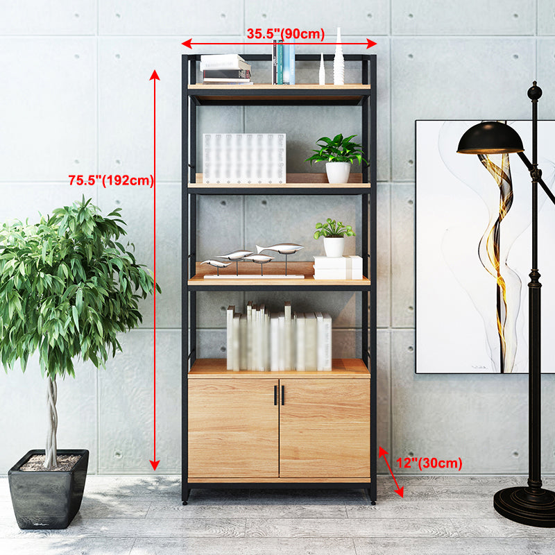 11.81"W Bookcase Industrial Style Open Back Bookshelf for Study Room Home Office Clearhalo 'Bookcases' 'furn' 'furn_bookcases' 'Furniture' 'furniture_bookcases' 'Office Furniture' 4878854