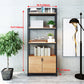 11.81"W Bookcase Industrial Style Open Back Bookshelf for Study Room Home Office Clearhalo 'Bookcases' 'furn' 'furn_bookcases' 'Furniture' 'furniture_bookcases' 'Office Furniture' 4878856