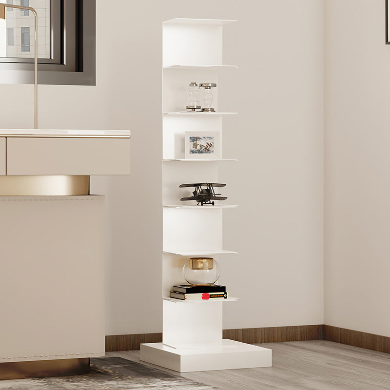 Glam Vertical Corner Bookshelf Iron Closed Back Bookcase for Home Clearhalo 'Bookcases' 'furn' 'furn_bookcases' 'Furniture' 'furniture_bookcases' 'Office Furniture' 4878859