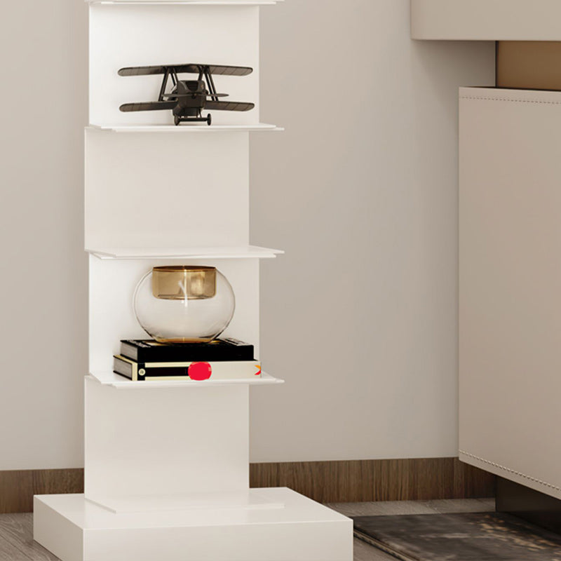 Glam Vertical Corner Bookshelf Iron Closed Back Bookcase for Home Clearhalo 'Bookcases' 'furn' 'furn_bookcases' 'Furniture' 'furniture_bookcases' 'Office Furniture' 4878870