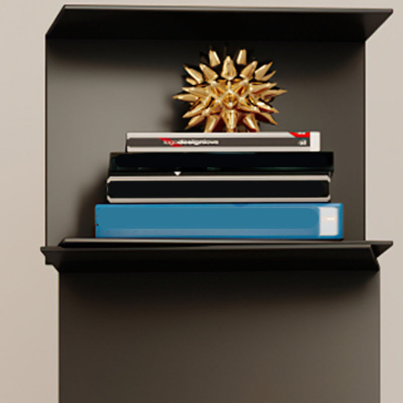 Glam Vertical Corner Bookshelf Iron Closed Back Bookcase for Home Clearhalo 'Bookcases' 'furn' 'furn_bookcases' 'Furniture' 'furniture_bookcases' 'Office Furniture' 4878871