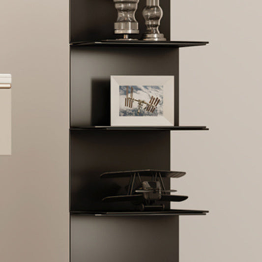 Glam Vertical Corner Bookshelf Iron Closed Back Bookcase for Home Clearhalo 'Bookcases' 'furn' 'furn_bookcases' 'Furniture' 'furniture_bookcases' 'Office Furniture' 4878873
