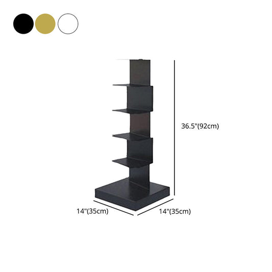 Glam Vertical Corner Bookshelf Iron Closed Back Bookcase for Home Clearhalo 'Bookcases' 'furn' 'furn_bookcases' 'Furniture' 'furniture_bookcases' 'Office Furniture' 4878881