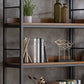 Industrial Style Bookshelf Open Back Solid Wood Bookcase for Home Office Clearhalo 'Bookcases' 'furn' 'furn_bookcases' 'Furniture' 'furniture_bookcases' 'Office Furniture' 4878898
