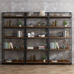 Industrial Style Bookshelf Open Back Solid Wood Bookcase for Home Office Clearhalo 'Bookcases' 'furn' 'furn_bookcases' 'Furniture' 'furniture_bookcases' 'Office Furniture' 4878899