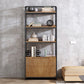 Industrial Style Bookshelf Open Back Solid Wood Bookcase for Home Office Clearhalo 'Bookcases' 'furn' 'furn_bookcases' 'Furniture' 'furniture_bookcases' 'Office Furniture' 4878901