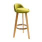 Scandinavian Matte Finish Upholstered Bar Stools Home Footrest Stool Green 1 Piece Clearhalo 'Bar Furniture' 'Bar Stools' 'bar_stools' 'furn' 'furn_bar_stools' 'Furniture' 'furniture_bar_stools' 'Kitchen & Dining Furniture' 4879645