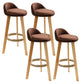Scandinavian Matte Finish Upholstered Bar Stools Home Footrest Stool Coffee 4 Piece Set Clearhalo 'Bar Furniture' 'Bar Stools' 'bar_stools' 'furn' 'furn_bar_stools' 'Furniture' 'furniture_bar_stools' 'Kitchen & Dining Furniture' 4879683