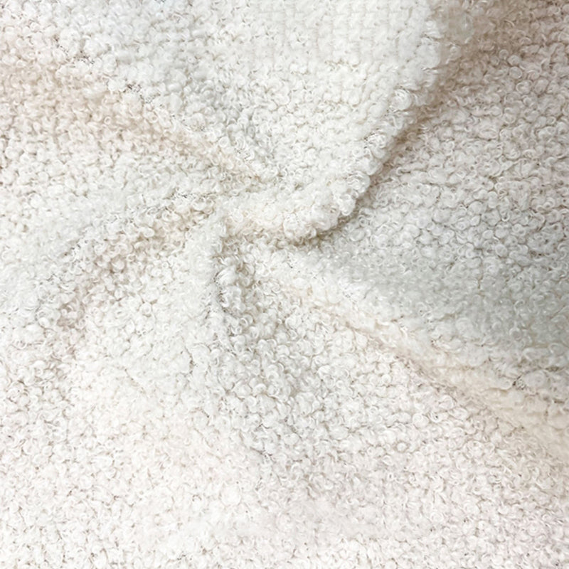 Scandinavian Tight Back Curved Sofa Wool Blend/Faux Leather White Couch Clearhalo 'furn' 'furn_sofas' 'Furniture' 'furniture_sofas' 'Living Room Furniture' 'Sofa' 'sofas' 4882656