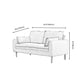 Contemporary Pillow Back Couch Square Arm Leather Sofa for Living Room Clearhalo 'furn' 'furn_sofas' 'Furniture' 'furniture_sofas' 'Living Room Furniture' 'Sofa' 'sofas' 4882707