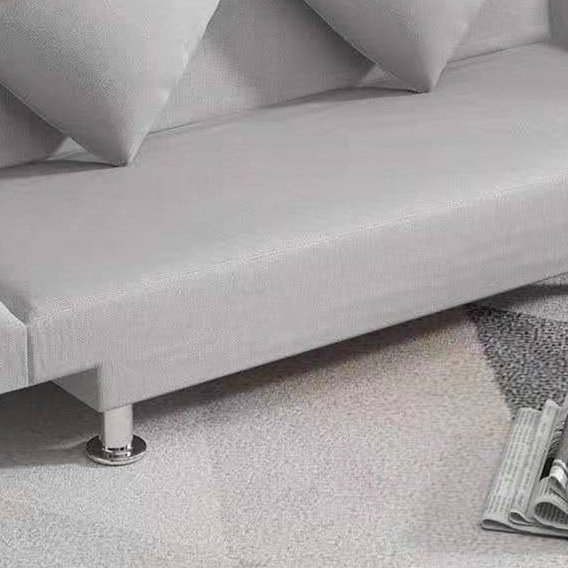 Modern Linen Sofa 23"W Tight Back Armless Couch for Living Room Clearhalo 'furn' 'furn_sofas' 'Furniture' 'furniture_sofas' 'Living Room Furniture' 'Sofa' 'sofas' 4882799