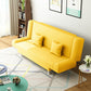 Modern Linen Sofa 23"W Tight Back Armless Couch for Living Room Yellow Clearhalo 'furn' 'furn_sofas' 'Furniture' 'furniture_sofas' 'Living Room Furniture' 'Sofa' 'sofas' 4882800