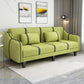 Split-Back Sleeper Sofa Extra Long 29.53" High Faux Leather/Linen/Velvet Sofa Green Clearhalo 'furn' 'furn_sofas' 'Furniture' 'furniture_sofas' 'Living Room Furniture' 'Sofa' 'sofas' 4882822