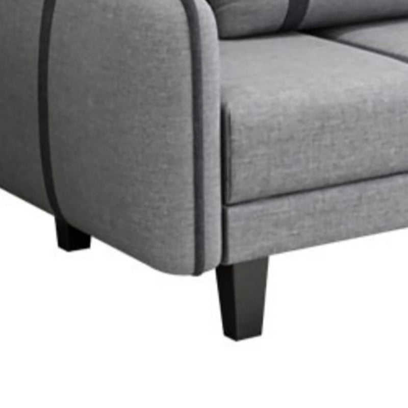 Split-Back Sleeper Sofa Extra Long 29.53" High Faux Leather/Linen/Velvet Sofa Clearhalo 'furn' 'furn_sofas' 'Furniture' 'furniture_sofas' 'Living Room Furniture' 'Sofa' 'sofas' 4882823