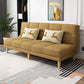 70.87" L √ó 26.77" W √ó 30.31" H Biscuit Back Sofa Foldable Armless Couch Golden Linen Blend Clearhalo 'furn' 'furn_sofas' 'Furniture' 'furniture_sofas' 'Living Room Furniture' 'Sofa' 'sofas' 4882842