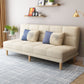 70.87" L √ó 26.77" W √ó 30.31" H Biscuit Back Sofa Foldable Armless Couch Beige Linen Blend Clearhalo 'furn' 'furn_sofas' 'Furniture' 'furniture_sofas' 'Living Room Furniture' 'Sofa' 'sofas' 4882848
