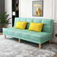 70.87" L √ó 26.77" W √ó 30.31" H Biscuit Back Sofa Foldable Armless Couch Green Faux Leather Clearhalo 'furn' 'furn_sofas' 'Furniture' 'furniture_sofas' 'Living Room Furniture' 'Sofa' 'sofas' 4882854