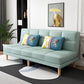 70.87" L √ó 26.77" W √ó 30.31" H Biscuit Back Sofa Foldable Armless Couch Sky Blue Faux Leather Clearhalo 'furn' 'furn_sofas' 'Furniture' 'furniture_sofas' 'Living Room Furniture' 'Sofa' 'sofas' 4882857