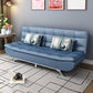 74.80" L √ó 33.46" W √ó 35.43" H Biscuit Back Couch Armless Sofa with Hair Pin Legs Dark Blue Faux Leather Clearhalo 'furn' 'furn_sofas' 'Furniture' 'furniture_sofas' 'Living Room Furniture' 'Sofa' 'sofas' 4882868