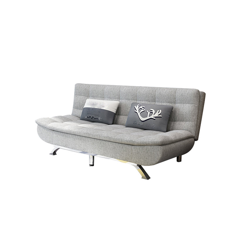 74.80" L √ó 33.46" W √ó 35.43" H Biscuit Back Couch Armless Sofa with Hair Pin Legs Clearhalo 'furn' 'furn_sofas' 'Furniture' 'furniture_sofas' 'Living Room Furniture' 'Sofa' 'sofas' 4882869