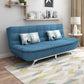 74.80" L √ó 33.46" W √ó 35.43" H Biscuit Back Couch Armless Sofa with Hair Pin Legs Dark Blue Linen Blend Clearhalo 'furn' 'furn_sofas' 'Furniture' 'furniture_sofas' 'Living Room Furniture' 'Sofa' 'sofas' 4882881