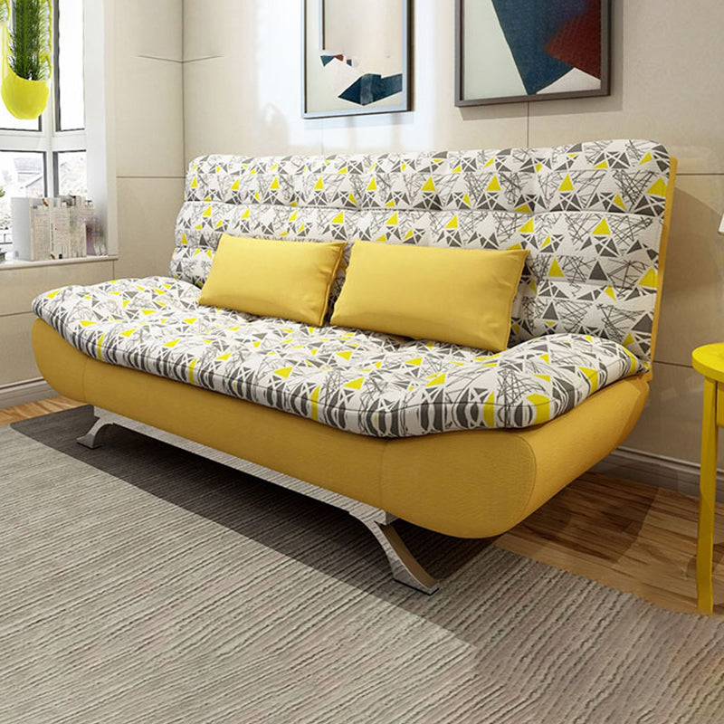 74.80" L√ó 34.65" W √ó 35.43" H Linen Slipcovered Couch Armless Sofa with Biscuit Back Clearhalo 'furn' 'furn_sofas' 'Furniture' 'furniture_sofas' 'Living Room Furniture' 'Sofa' 'sofas' 4882891