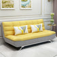 74.80" L√ó 34.65" W √ó 35.43" H Linen Slipcovered Couch Armless Sofa with Biscuit Back Gray-Yellow Clearhalo 'furn' 'furn_sofas' 'Furniture' 'furniture_sofas' 'Living Room Furniture' 'Sofa' 'sofas' 4882897