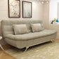 74.80" L√ó 34.65" W √ó 35.43" H Linen Slipcovered Couch Armless Sofa with Biscuit Back Khaki Clearhalo 'furn' 'furn_sofas' 'Furniture' 'furniture_sofas' 'Living Room Furniture' 'Sofa' 'sofas' 4882899