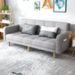 Modern Linen Tufted Sofa Bed 31"H Convertible Sofa with Square Arm Grey Clearhalo 'furn' 'furn_sofas' 'Furniture' 'furniture_sofas' 'Living Room Furniture' 'Sofa' 'sofas' 4882923