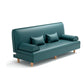 Modern Cotton-Blend/Faux Leather Convertible Sofa 33"H Armless Sofa for Living Room 71"L x 29.5"W x 33.5"H Blackish Green Clearhalo 'furn' 'furn_sofas' 'Furniture' 'furniture_sofas' 'Living Room Furniture' 'Sofa' 'sofas' 4882961