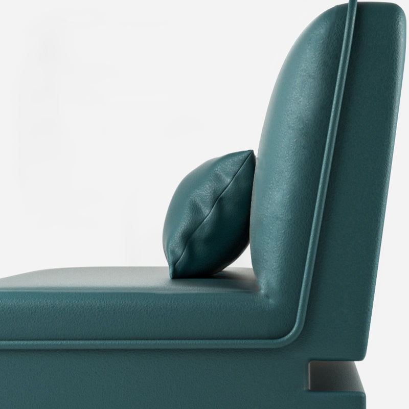 Modern Cotton-Blend/Faux Leather Convertible Sofa 33"H Armless Sofa for Living Room Clearhalo 'furn' 'furn_sofas' 'Furniture' 'furniture_sofas' 'Living Room Furniture' 'Sofa' 'sofas' 4882966